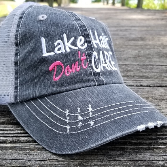 Lake Hair Don't Care Cap. baseball cap - Picture 3 of 5